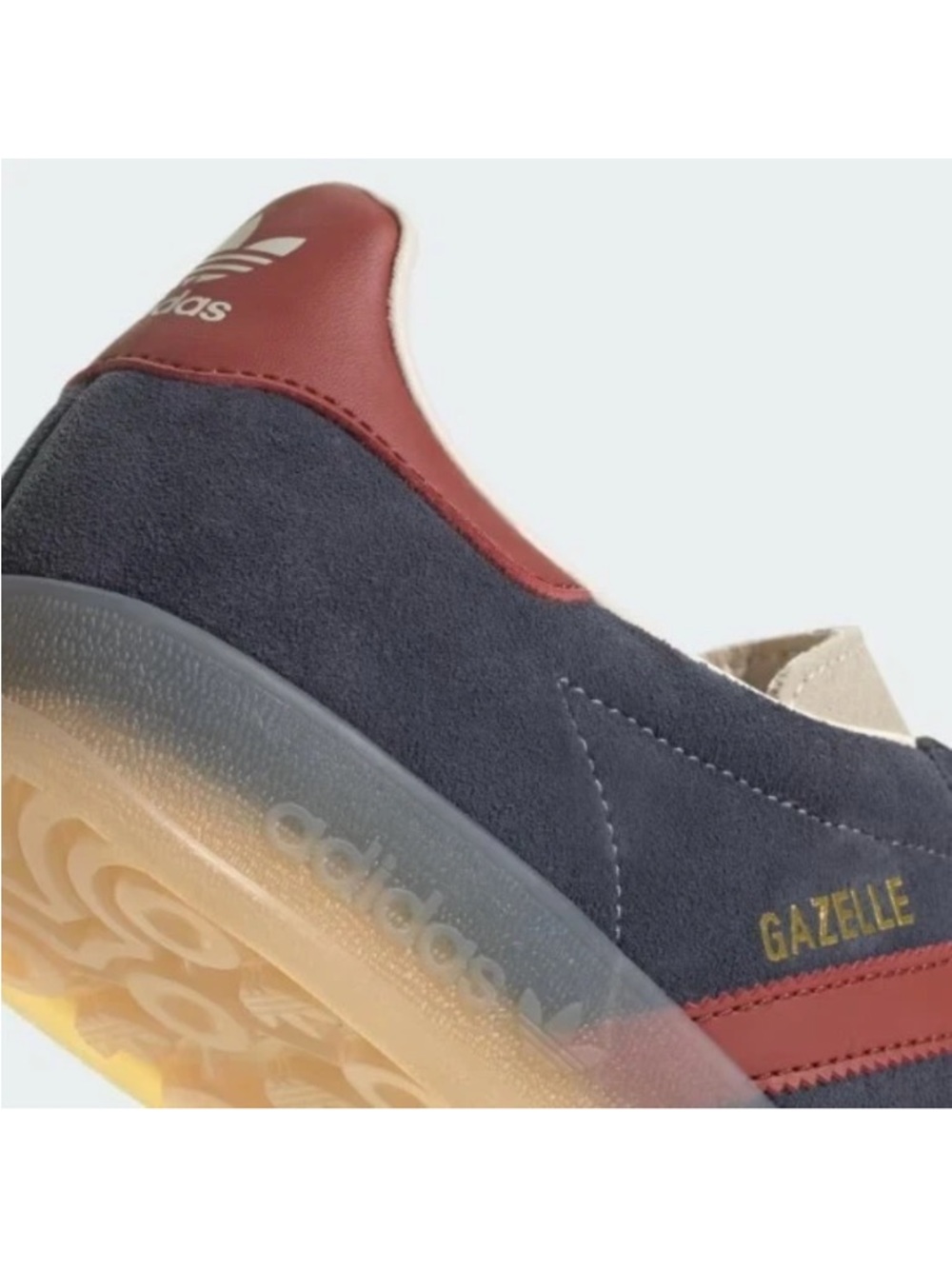 adidas Gazelle indoor suede Sneakers legend ink Navy Suede with Red Stripes New - Picture 5 of 16
